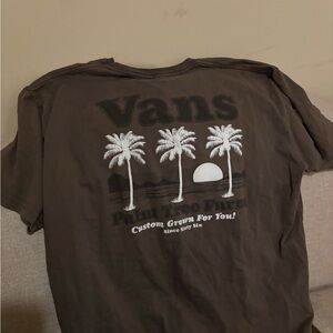 Vans Dark Brown Palm Tree Tee